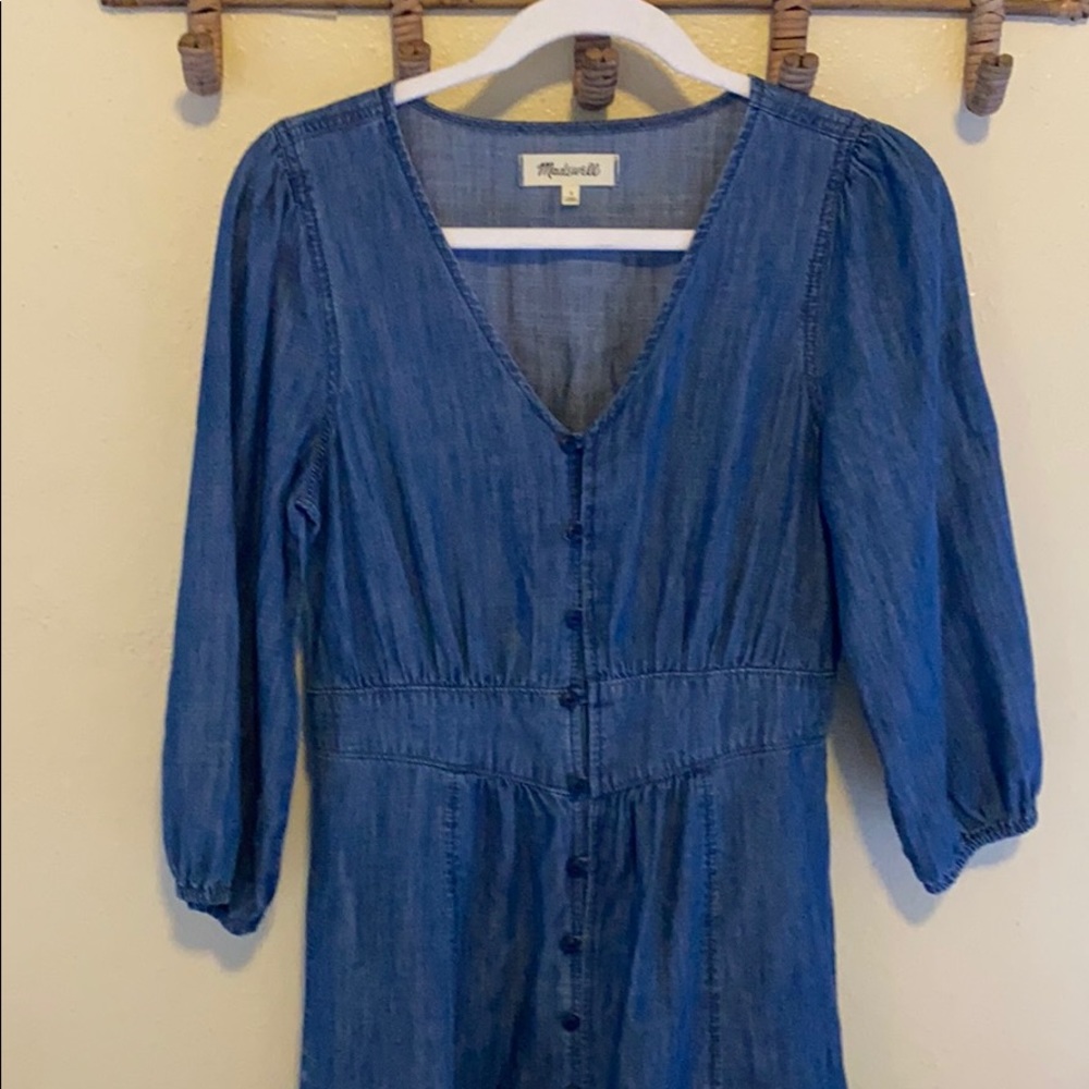 Long denim dress from Madewell